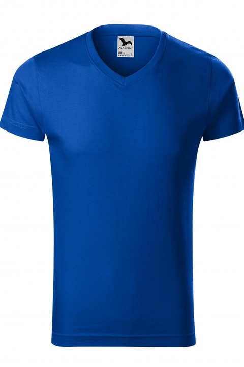 Tricou pentru barbati Slim Fit V-neck, albastru regal, marime S