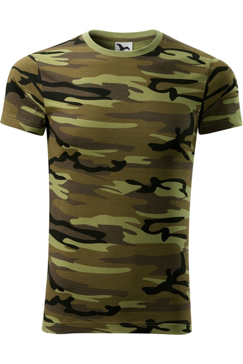 Férfi póló, Eagles, terepszínű, vadászat, zöld, Terepszínű, L