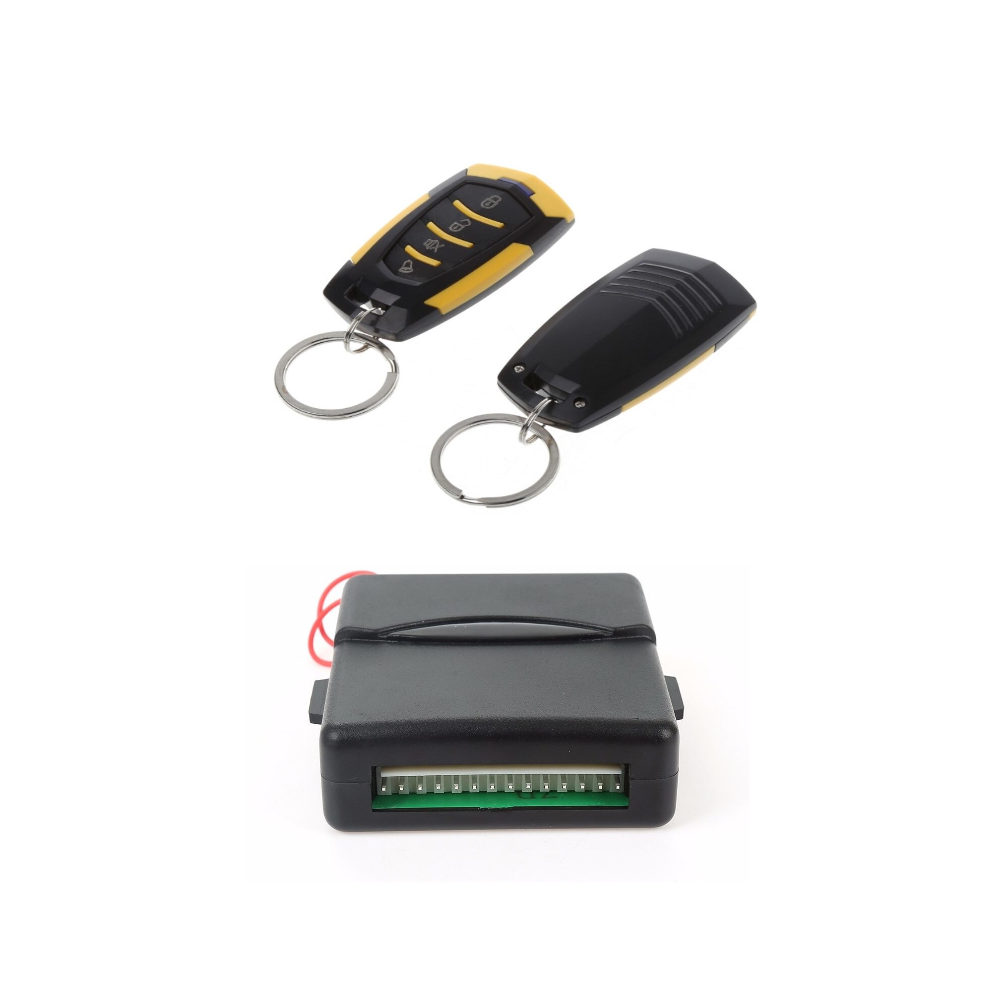 Modul Inchidere centralizata BRENET cu telecomanda 4 Butoane Cu Galben