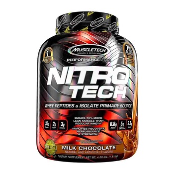 Pudra proteica pentru cresterea mase musculare, Nitro Tech Performance, MuscleTech, Aroma Strawberry Pudra proteica pentru cresterea mase musculare, Nitro Tech Performance, MuscleTech, Aroma Strawberry