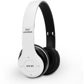 Casti bluetooth cu microfon si radio, pliabile, TF Card/FM Stereo Radio/MP3 Player/Wireless P47 alb KATHODE Casti bluetooth cu microfon si radio, pliabile, TF Card/FM Stereo Radio/MP3 Player/Wireless P47 alb KATHODE