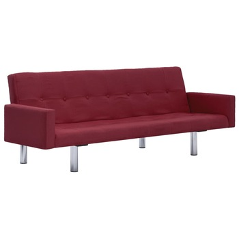 Canapea extensibila, cu 3 locuri, vidaXL, Grena, 184 x 77,5 x (60,5 / 64 / 66,5) cm Canapea extensibila, cu 3 locuri, vidaXL, Grena, 184 x 77,5 x (60,5 / 64 / 66,5) cm