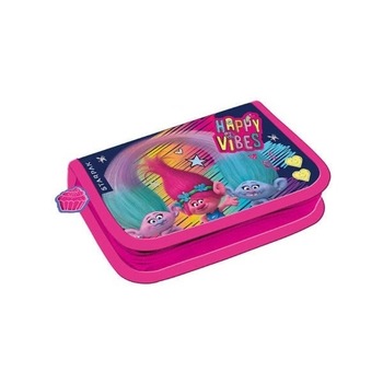 Penar echipat cu 1 fermoar si 2 extensii Trolls Happy Vibes, SunCity Penar echipat cu 1 fermoar si 2 extensii Trolls Happy Vibes, SunCity