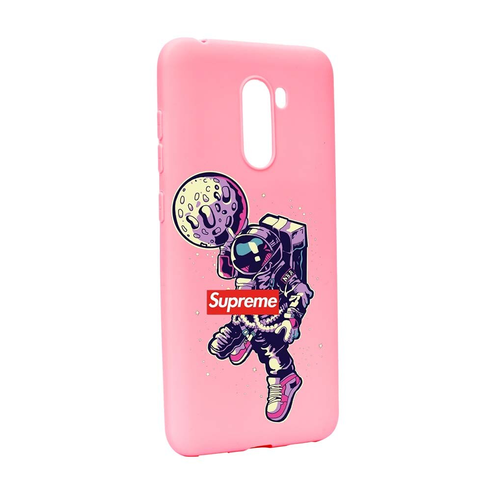 Husa de protectie Supreme, Astronaut pentru Xiaomi PocoPhone F1, rezistenta la uzura, anti-alunecare, din silicon Premium, P254