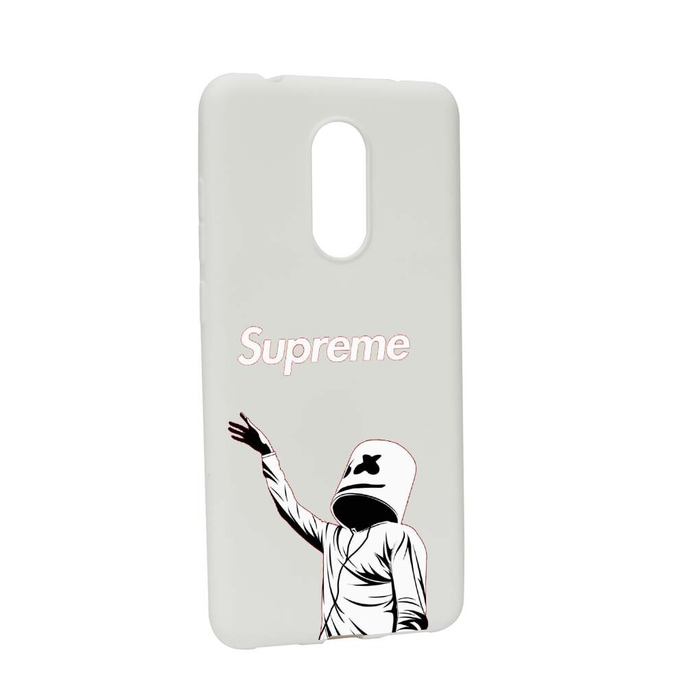 Husa de protectie Supreme, Marshmello pentru Xiaomi Redmi Note 5 / Redmi 5 Plus, rezistenta la uzura, anti-alunecare, din silicon Premium, W255