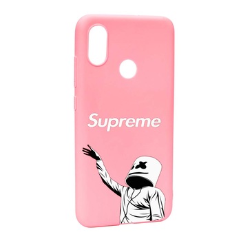 Husa de protectie Supreme, Marshmello pentru Xiaomi Mi 8, rezistenta la uzura, anti-alunecare, din silicon Premium, P255 Husa de protectie Supreme, Marshmello pentru Xiaomi Mi 8, rezistenta la uzura, anti-alunecare, din silicon Premium, P255
