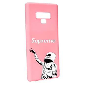 Husa de protectie Supreme, Marshmello pentru Samsung Galaxy Note 9, rezistenta la uzura, anti-alunecare, din silicon Premium, P255 Husa de protectie Supreme, Marshmello pentru Samsung Galaxy Note 9, rezistenta la uzura, anti-alunecare, din silicon Premium, P255