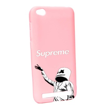 Husa de protectie Supreme, Marshmello pentru Xiaomi Redmi 5A, rezistenta la uzura, anti-alunecare, din silicon Premium, P255 Husa de protectie Supreme, Marshmello pentru Xiaomi Redmi 5A, rezistenta la uzura, anti-alunecare, din silicon Premium, P255