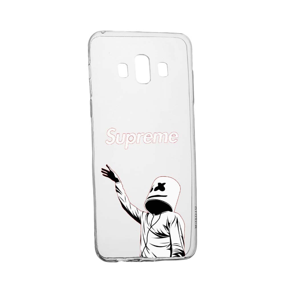 Husa de protectie Supreme, Marshmello pentru Samsung Galaxy J6 Plus 2018, rezistenta la uzura, anti-alunecare, din silicon Premium, 255