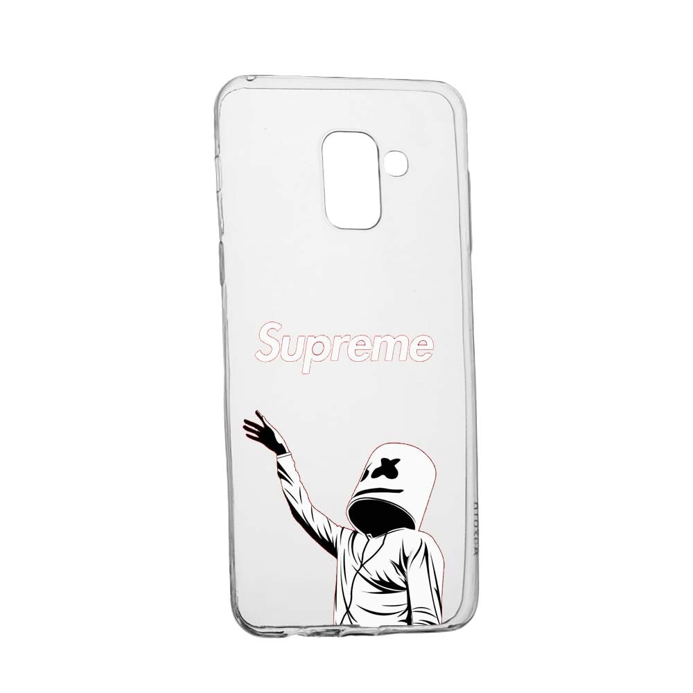 Husa de protectie Supreme, Marshmello pentru Samsung Galaxy Galaxy A6 Plus / J8 2018, rezistenta la uzura, anti-alunecare, din silicon Premium, 255