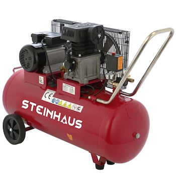 Compresor aer Steinhaus PRO-COM100, 100l, 2200 W, 3 CP, 8bari, 290 L/min Compresor aer Steinhaus PRO-COM100, 100l, 2200 W, 3 CP, 8bari, 290 L/min