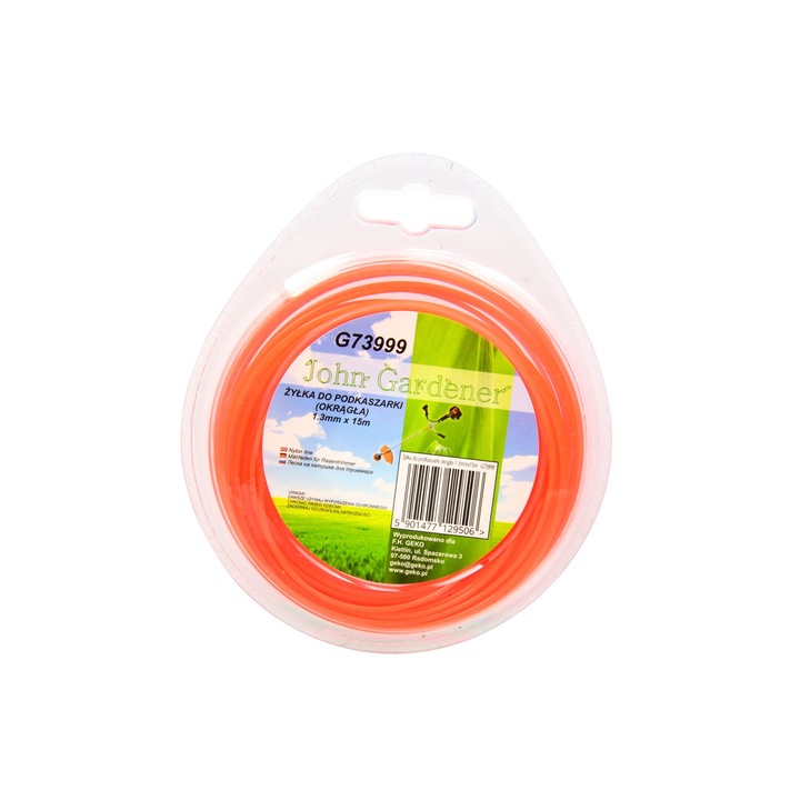 Fir taiere pentru masini de tuns iarba, forma rotunda, 1.3mmx15m, GEKO G73999