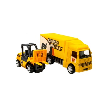 Masina transport si motostivuitor galbene Masina transport si motostivuitor galbene