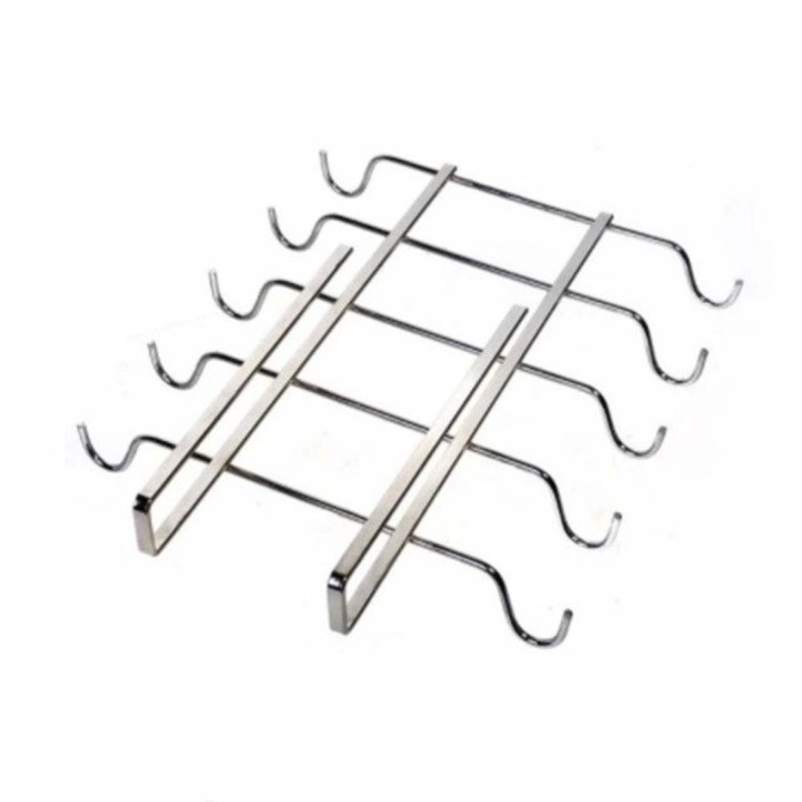 Suport metalic pentru cani, 22 x 27.5 x 5 cm, Argintiu