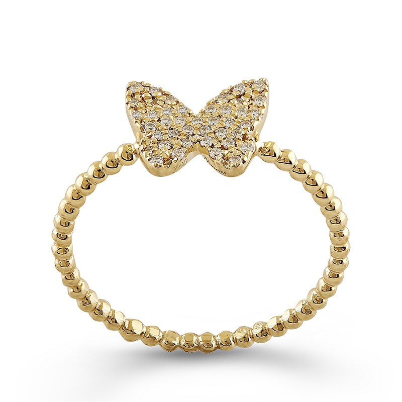 Inel Fluture Blanco's Aur 18k Diamante, 52 R32659-Y