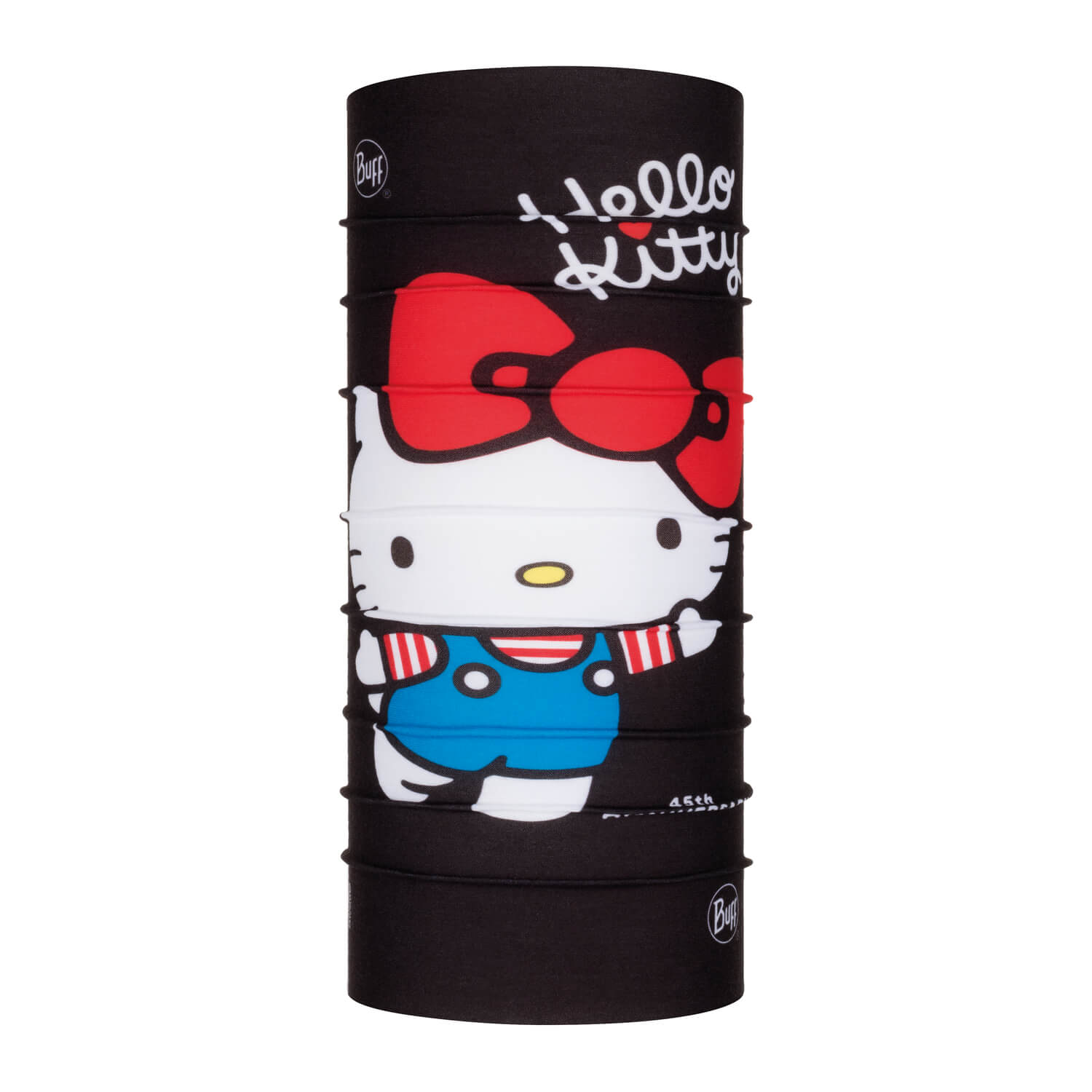 Bandana buff new original pentru copii HELLO KITTY 45TH BLACK