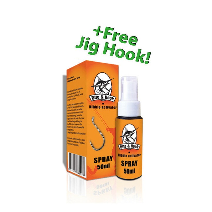 Spray momeala, Bite 'N' Hook, 50ml, Pentru pescuitul sportiv