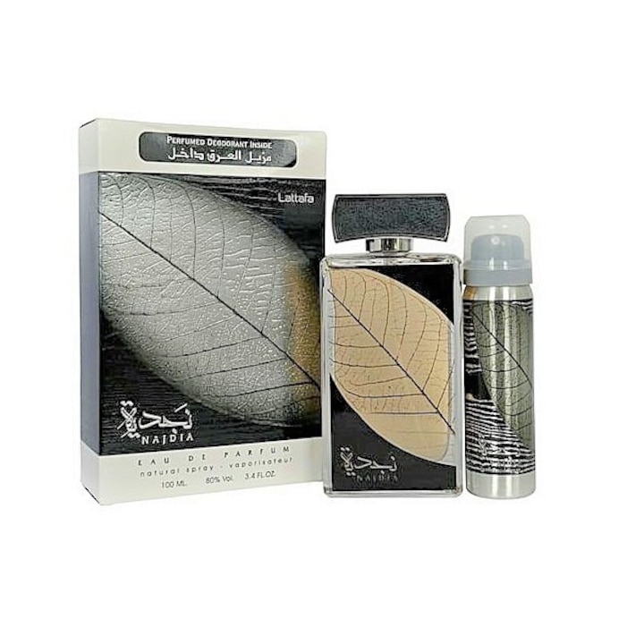 Арабски парфюм Lattafa NAJDIA Set, Man, Eau de Parfum 100ml, Oriental, Arabian Perfumes