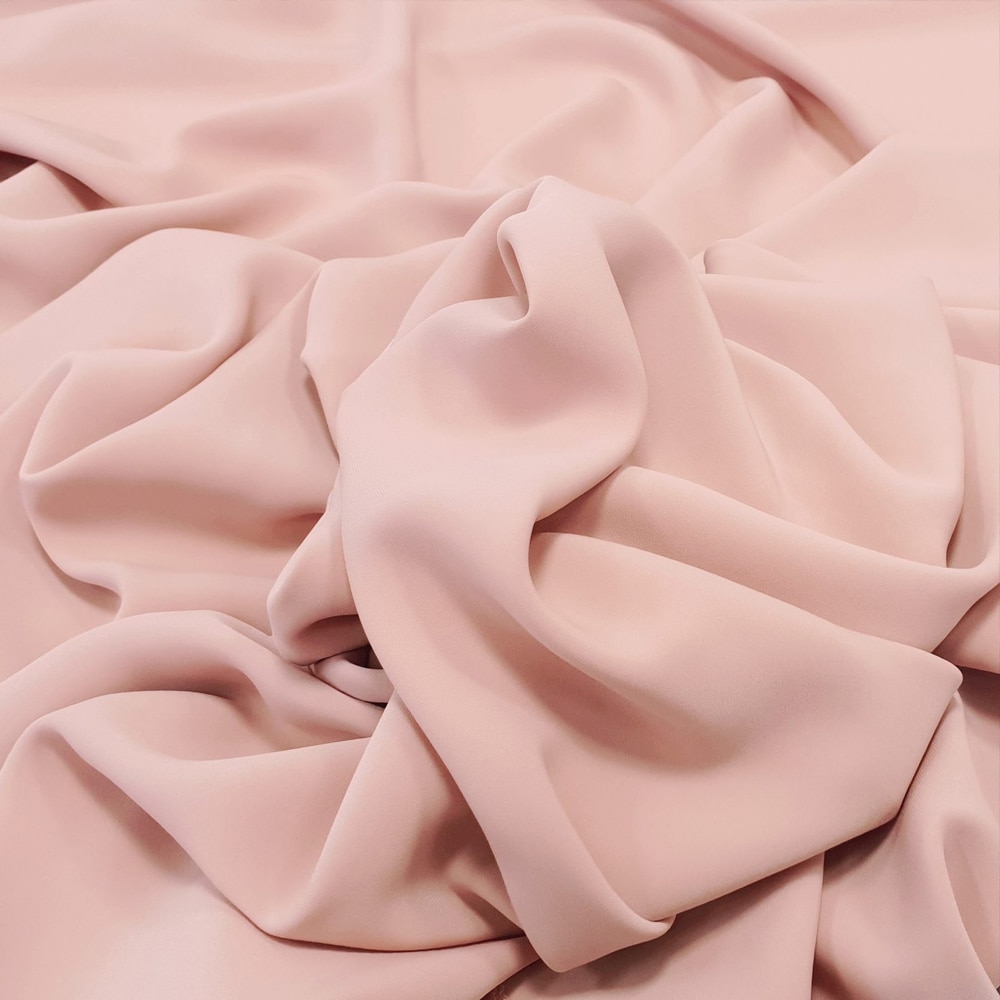 Set 5 metri material fin, elastic, roz nude