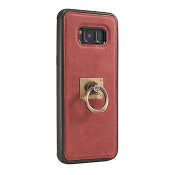 Husa slim piele, cu inel detasabil, back cover, Samsung S8 Plus - CaseME, culoare Rosie Husa slim piele, cu inel detasabil, back cover, Samsung S8 Plus - CaseME, culoare Rosie