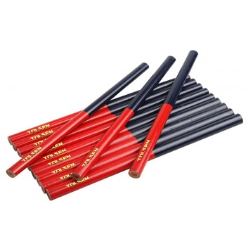 Creion pentru Tamplarie 10 x 7.5 x 176 mm (bi-color), TOLSEN Creion pentru Tamplarie 10 x 7.5 x 176 mm (bi-color), TOLSEN