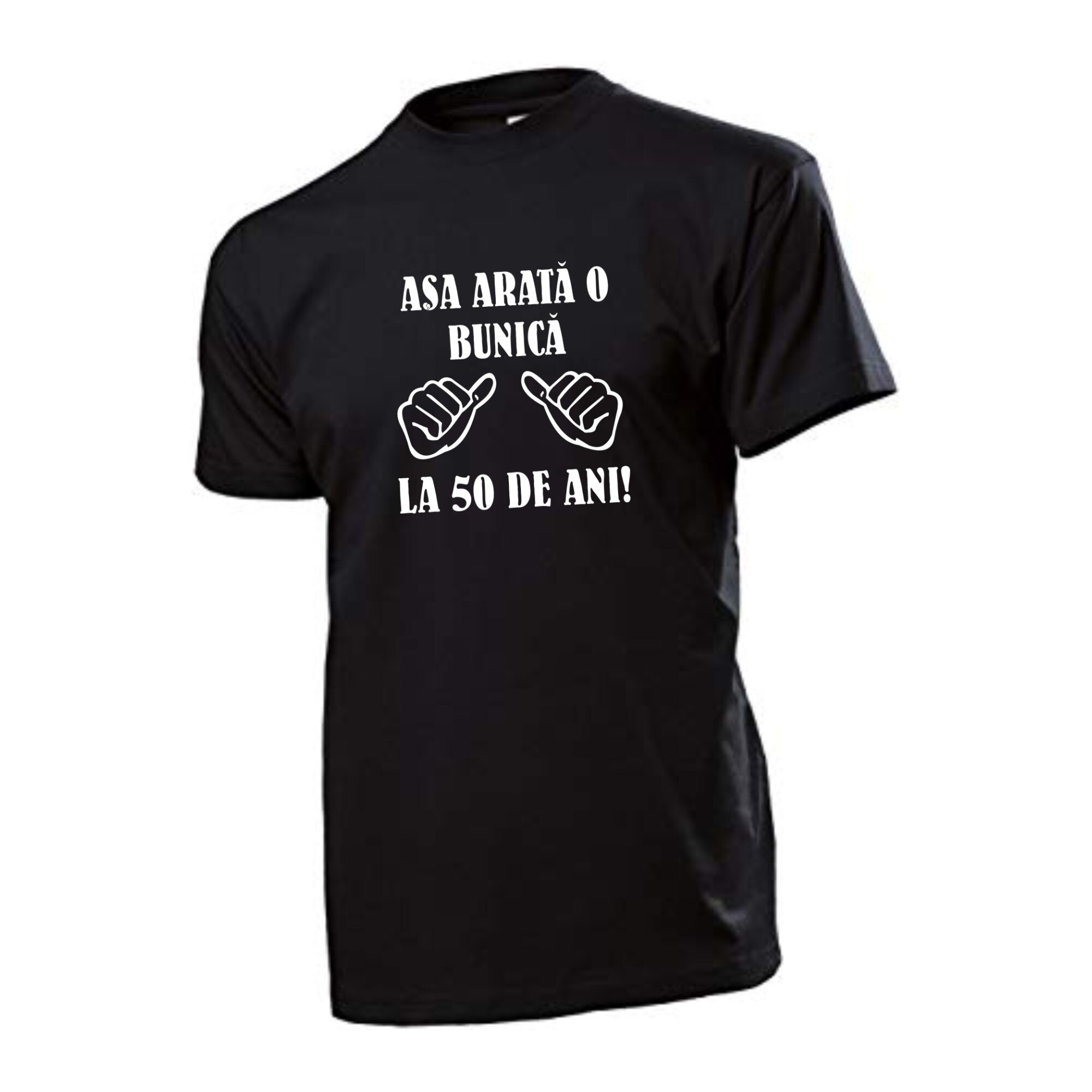 Tricou personalizat, bumbac, Stedman, unisex, negru, marime L, model 