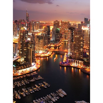 Fototapet DEGRETS 83351 Marina in Dubai 2 254x184cm Fototapet DEGRETS 83351 Marina in Dubai 2 254x184cm