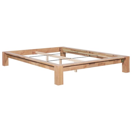 Cadru De Pat Vidaxl Lemn Masiv De Stejar Fara Tablie 140 X 200
