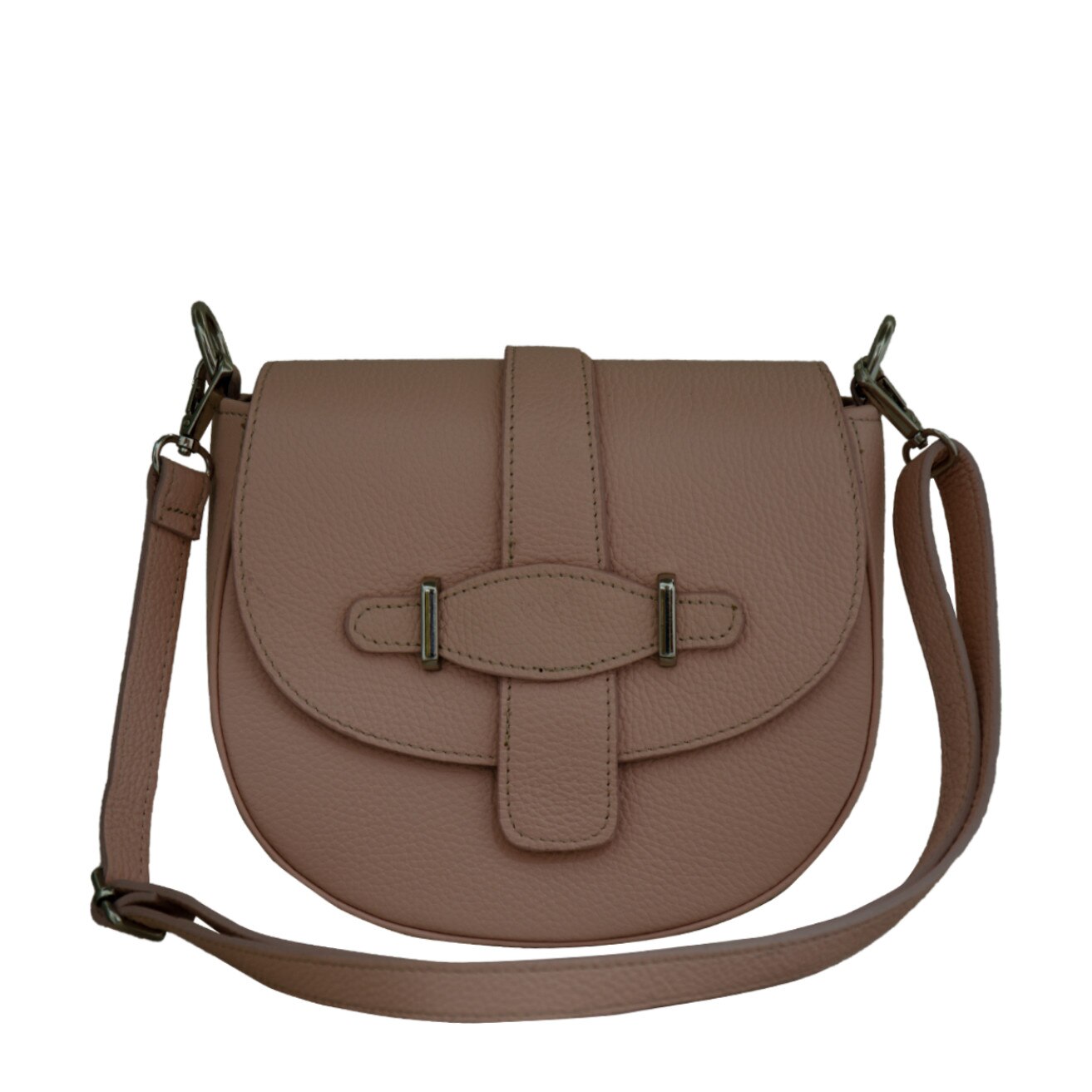 Geanta tip postas din piele naturala Eva Bags,Sabrina 1 roz