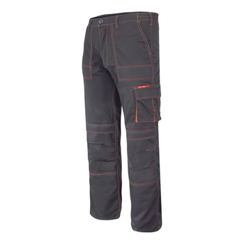 Pantaloni lucru mediu-grosi, 5 buzunare, cusaturi duble, talie ajustabila, marime XL/H-182 Pantaloni lucru mediu-grosi, 5 buzunare, cusaturi duble, talie ajustabila, marime XL/H-182