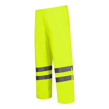 Pantaloni reflectorizanti impermeabili, utilizabili in ploaie, 2 buzunare, marime XL, Verde Pantaloni reflectorizanti impermeabili, utilizabili in ploaie, 2 buzunare, marime XL, Verde