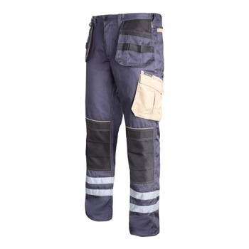 Pantaloni lucru mediu-grosi reflectorizanti, 16 buzunare, inel fixare cheie, marime S Pantaloni lucru mediu-grosi reflectorizanti, 16 buzunare, inel fixare cheie, marime S