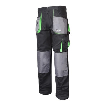 Pantaloni lucru grosi, 100% bumbac, 9 buzunare, cusaturi triple, talie ajustabila, marime 2L/54 Pantaloni lucru grosi, 100% bumbac, 9 buzunare, cusaturi triple, talie ajustabila, marime 2L/54