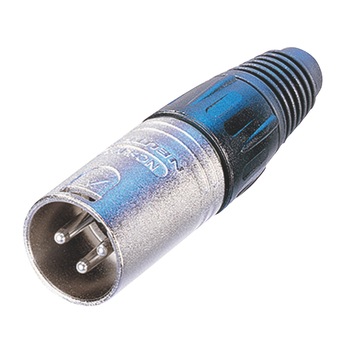 Conector XLR 3 pini tata metalic, Neutrik Conector XLR 3 pini tata metalic, Neutrik