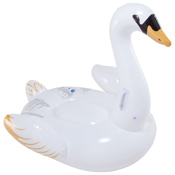 Lebada gonflabila Swan Ride-On White, 1.22m x 122m Lebada gonflabila Swan Ride-On White, 1.22m x 122m