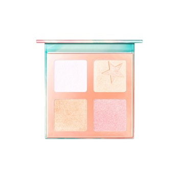 Paleta trusa de farduri Focallure Super Star iluminatoare cu 4 culori shimmery si oglinda, FA6301 Paleta trusa de farduri Focallure Super Star iluminatoare cu 4 culori shimmery si oglinda, FA6301
