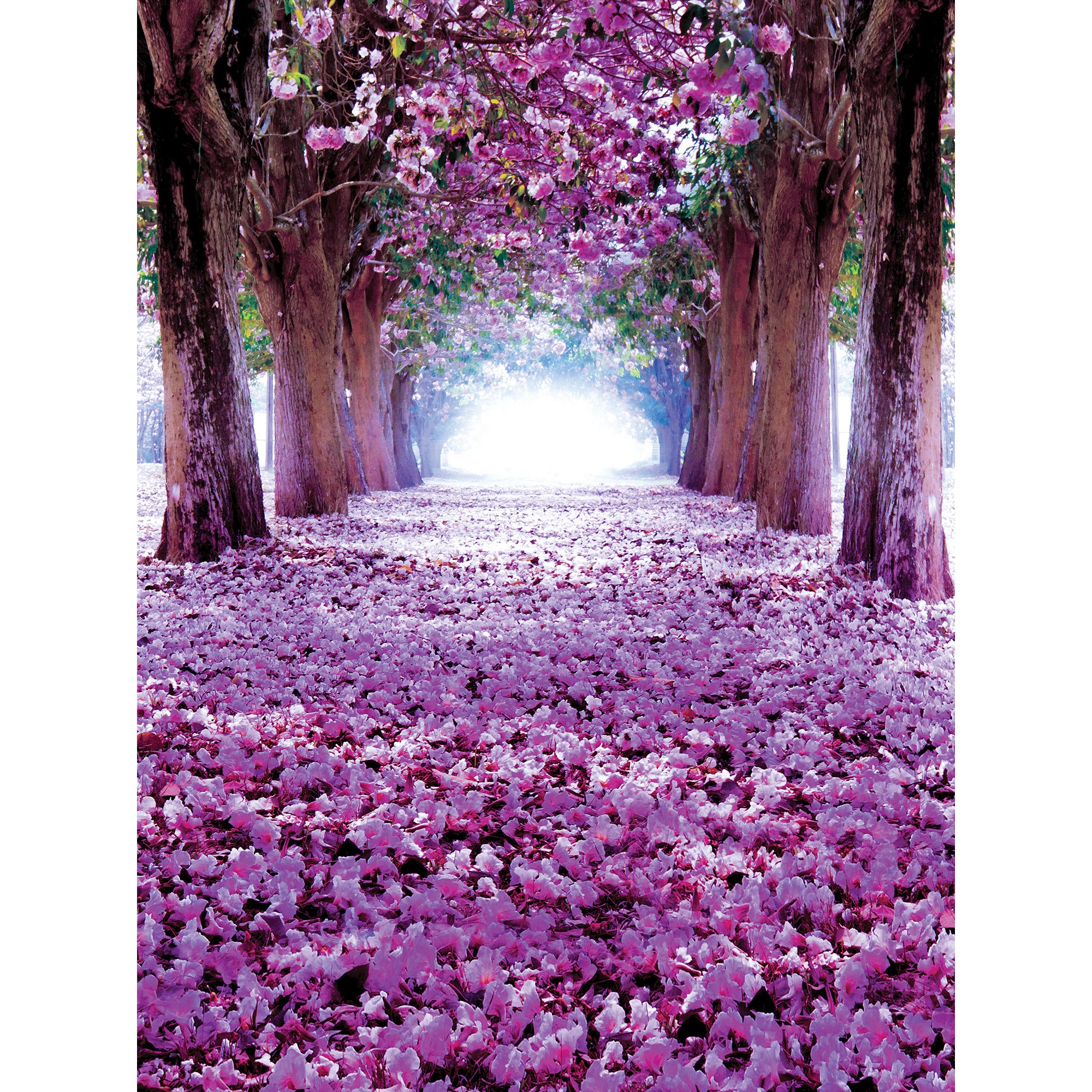 Fototapet DEGRETS 83367 Drum flori violet 3D 254x184cm