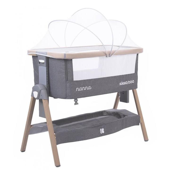Кошара Nanna Kikka boo Dark Grey Melange wood, Тъмносив меланж