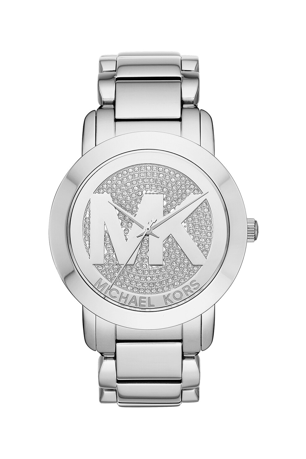 Michael Kors, Ceas quartz cu logo pe cadran, Argintiu