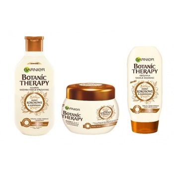 Set ingrijire par Garnier Botanic Therapy Coco Milk & Macadamia pentru par uscat: Sampon 250ml+ Balsam par 200ml+ Masca par 300ml Set ingrijire par Garnier Botanic Therapy Coco Milk & Macadamia pentru par uscat: Sampon 250ml+ Balsam par 200ml+ Masca par 300ml