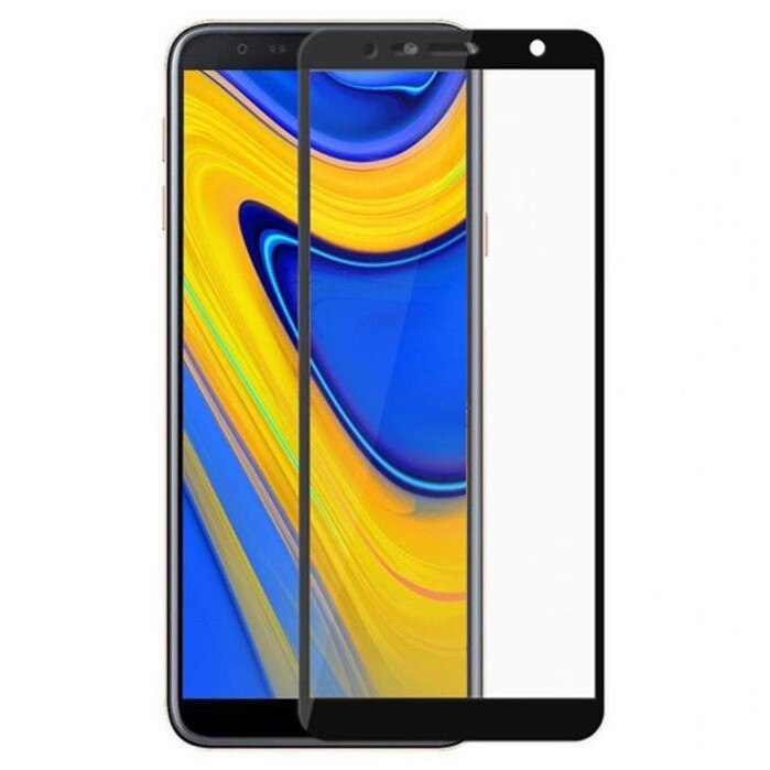 Folie de sticla Full Glue pentru Samsung Galaxy J4 Plus / J6 Plus 2018, margini negre