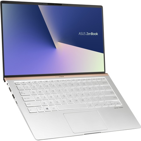 Laptop Asus ZenBook UX433FA cu procesor Intel® Core™ i7-8565U pana la 4.6 GHz, 14" Full HD, 8GB, 512GB SSD M.2, Intel UHD Graphics 620, Free DOS, Silver