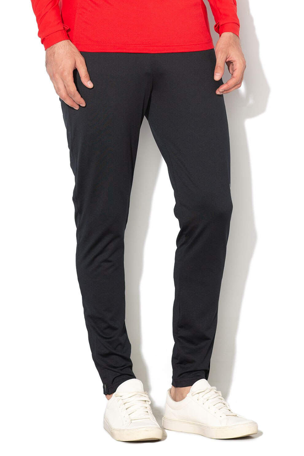 Under Armour, Pantaloni elastici cu buzunare cu fermoare, pentru fitness Challenger II, Negru, S