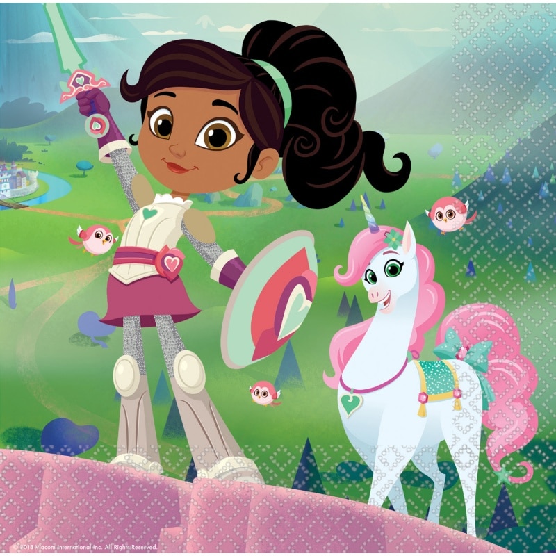 Servetele de masa Nella The Princess pentru petrecere - 33 x 33 cm, 16 buc