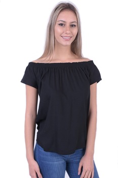 Maiou fara bretele, dama, PIECES, Negru, Negru Maiou fara bretele, dama, PIECES, Negru, Negru