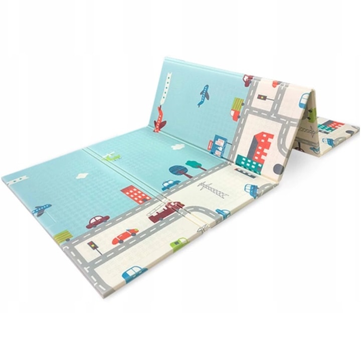 Covoras educational Mamabrum R03, 200x180 cm, Spuma, Multicolor