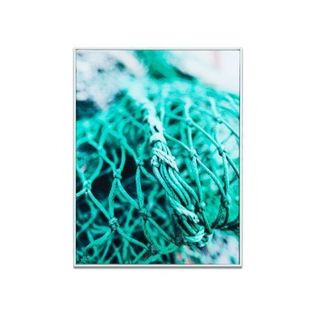 Imagine de perete, 30x40 cm, net de pescuit, Nasse En Turquoise - Butopea Imagine de perete, 30x40 cm, net de pescuit, Nasse En Turquoise - Butopea