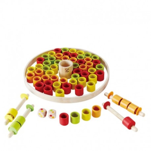 Cursa cerculetelor, Hape, E5557, Multicolor, + 3 ani