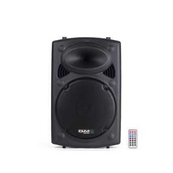 Boxa profesionala activa Ibiza, 250W, Bluetooth, USB, MP3, Telecomanda Boxa profesionala activa Ibiza, 250W, Bluetooth, USB, MP3, Telecomanda