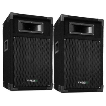 Boxe profesionale pasive Ibiza, 250W RMS, 2 cai, 10 inch/25cm Boxe profesionale pasive Ibiza, 250W RMS, 2 cai, 10 inch/25cm